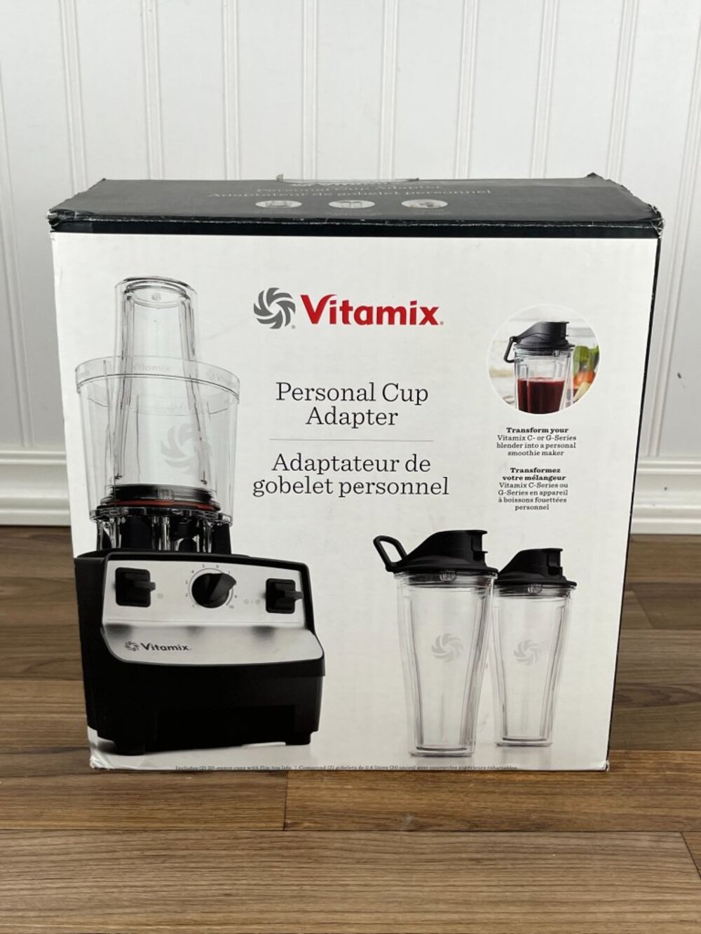 Vitamix Personal Cup & Adapter, 2 - 20oz Cups w/ Lids C & G Series VM0179